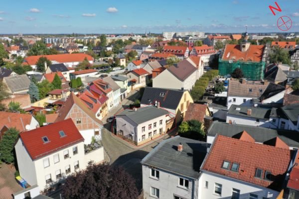 Luftaufnahme Hausansicht Straßenseite