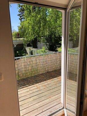 Blick vom Schlafz. auf den Bal