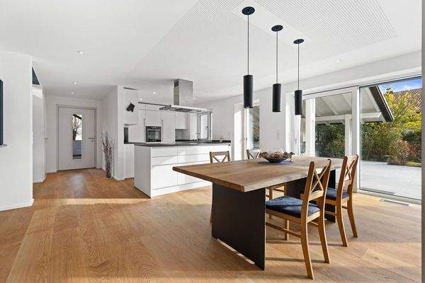 Blick Eingang Küche Essen