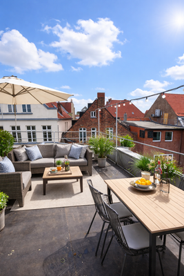 Dachterrasse (Möblierung KI-generiert)