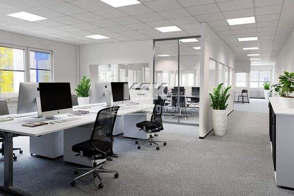 Bürobeispiel nachhe r- Office example afterwards.