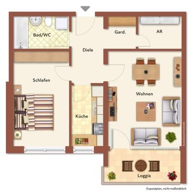 Wohnungsgrundriss