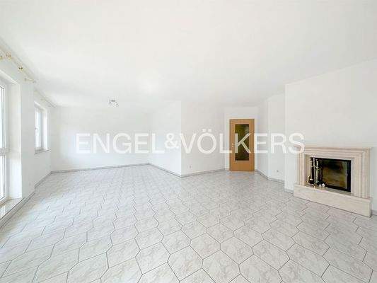 Wohnbereich mit Kamin