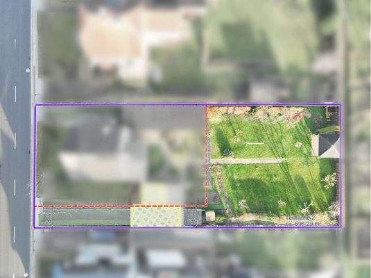 Luftbild Draufsicht Grundstück