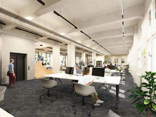 Visualisierung Großraumbüro