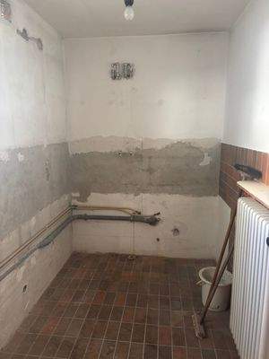 Küche mit Heizkörper