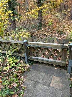 kleiner Zaun zum Wald