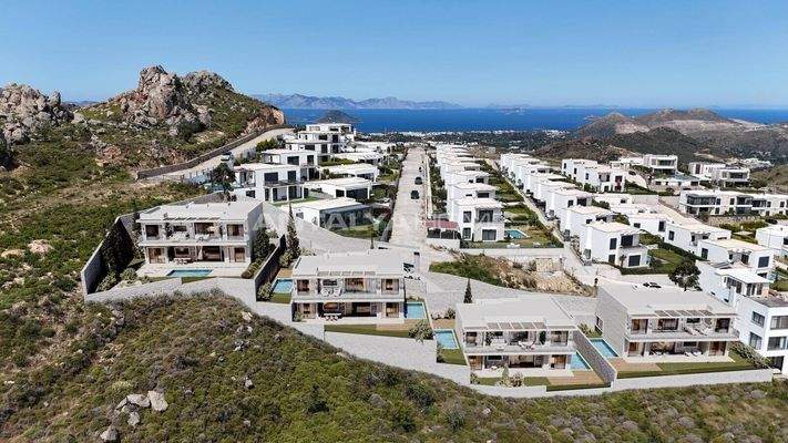 Sea View Flats with Private Pools in Bodrum Bağla