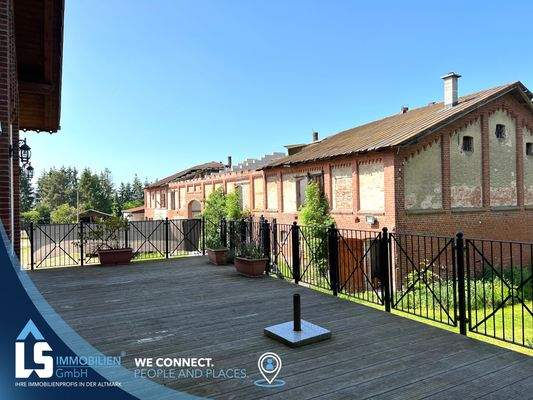 Blick auf die Scheune