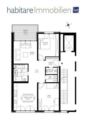 Toller, moderner Grundriss