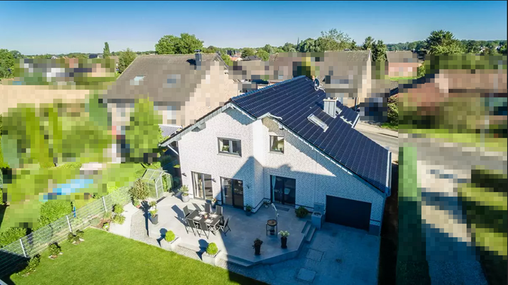 Haus von oben, Rückseite