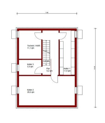 Planungsentwurf Grundriss UG