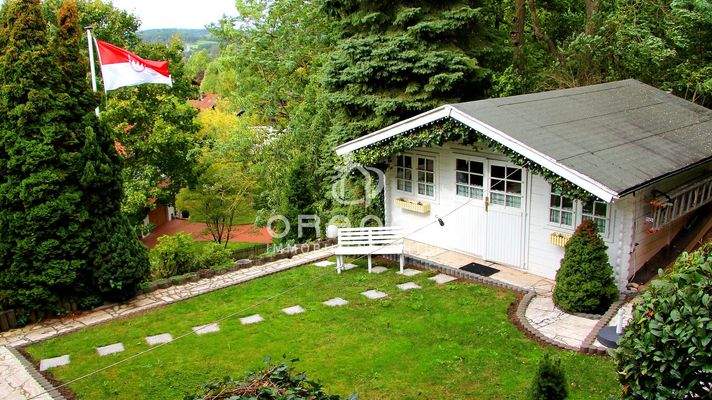 Gartenhaus mit Blick  von Oben