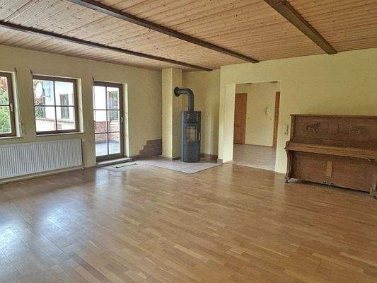 Wohnbereich mit Kaminofen