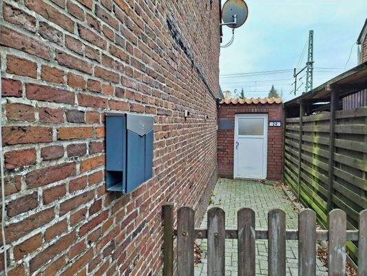 Zugang zum Eingangsbereich