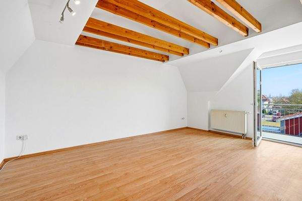 Wohnzimmer, Dachgeschosswohnung