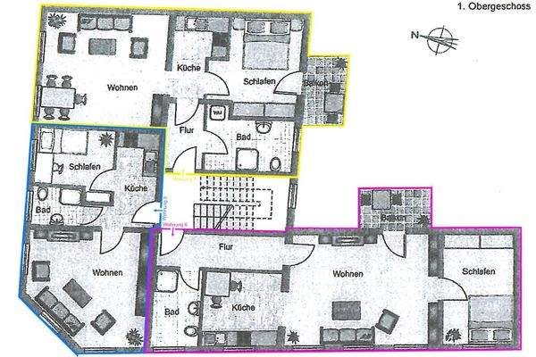 Grundriss 1. Obergeschoss