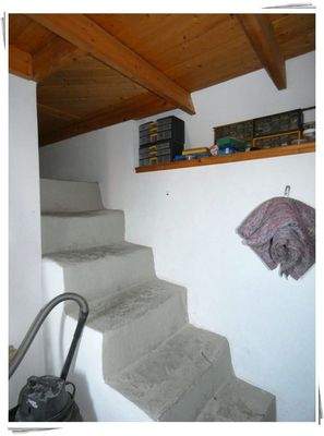 Treppe zum Spitzboden