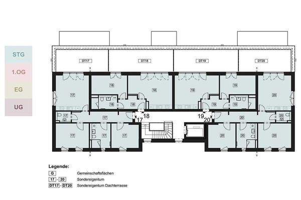 Übersicht Staffelgeschoss