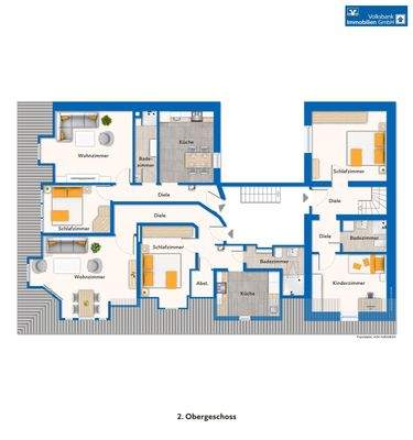 Grundrissplan 2. Obergeschoss