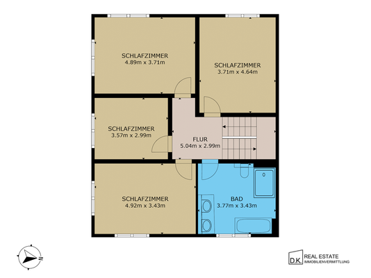 Grundriss Obergeschoss