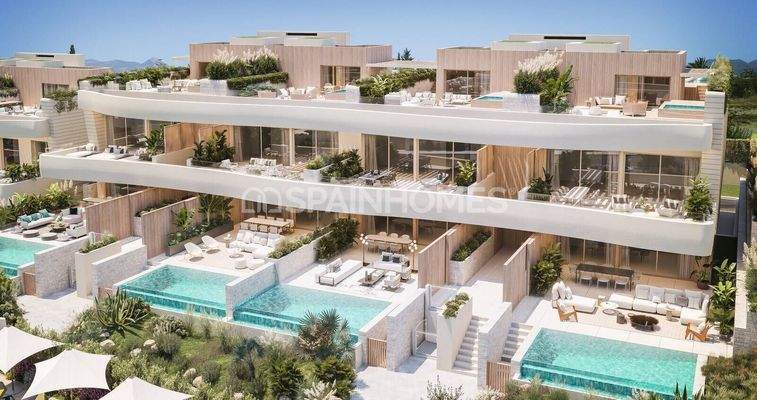 Luxe Beachfront Apartments with Unique Sea View in Marbella