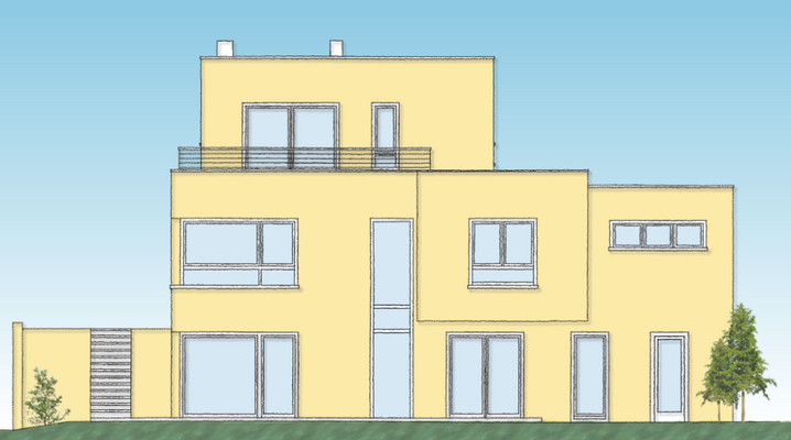 Konzeption der Südansicht