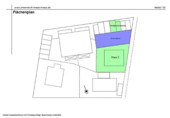 EFH Klardorf Haus 2 Flächenplan