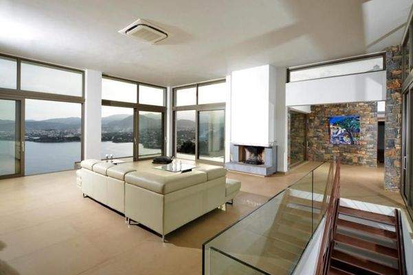 Kreta, Schisma Eloundas: Beeindruckende Villa mit herrlichem Meerblick und Pool zu verkaufen