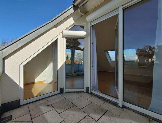 zusätzliche SW-Dachterrasse
