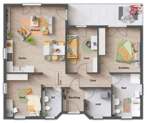 Grundriss Gäste-WC + zusätzliches Zimmer