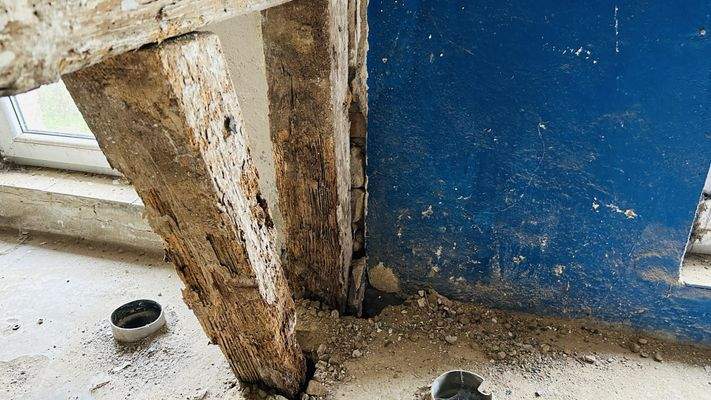 geschädigtes Fachwerk