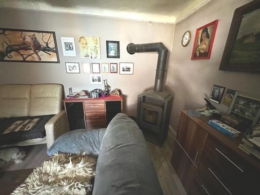 Wohnzimmer EG mit Kamin