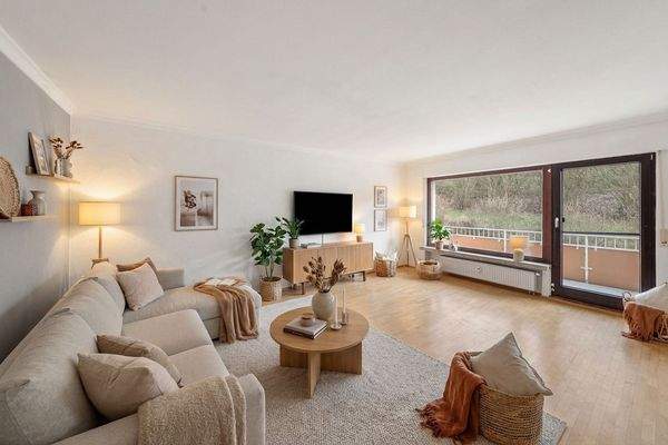 Wohnzimmer 3D Staging - KI generiert