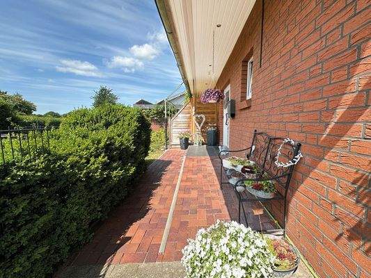 Blick auf die Zuwegung