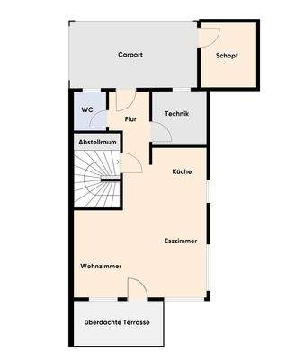 Grundriss ohne Maßstab / Erdgeschoss