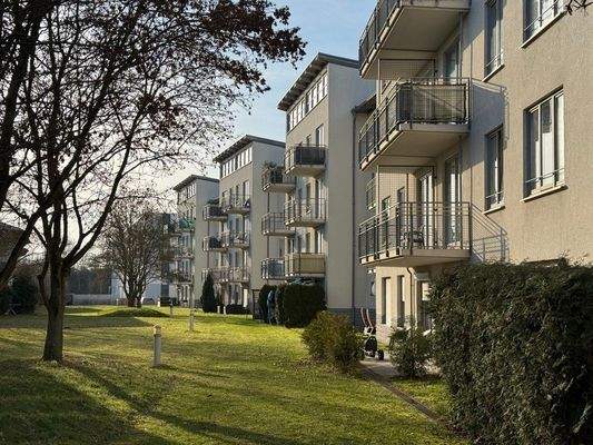 Blick in die Wohnanlage