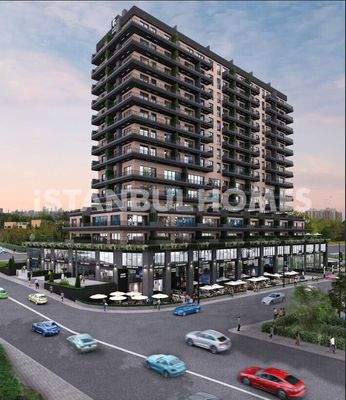 Commercials by Metro and Main Road in İstanbul Ataşehir