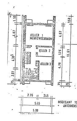 Grundriss Kellergeshoß