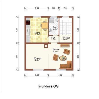 2-FH-DHH, Grundriss OG
