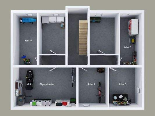 Grundriss des Kellers