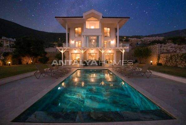 Seafront House with Private Pool in Kalkan Antalya