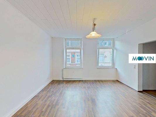 Ansicht I: Wohn- und Esszimmer