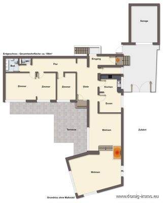 Grundriss Erdgeschoss ohne Maßstab