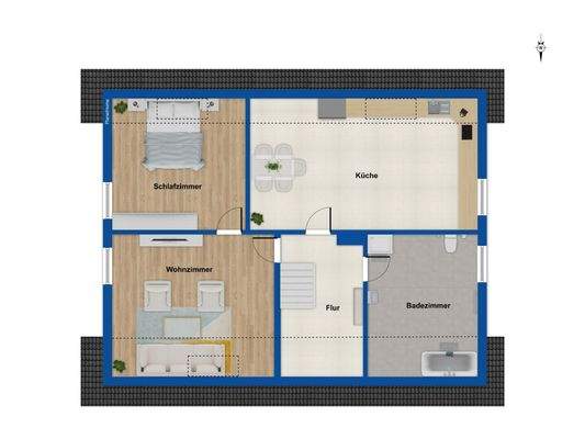 Grundriss Obergeschoss