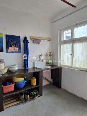 Innenleben gemauerter Schuppen