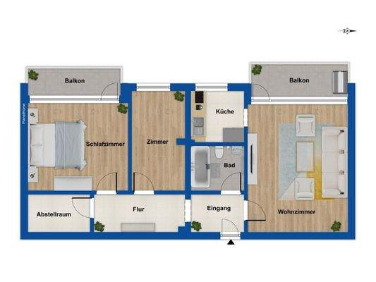 Grundriss - 4. Obergeschoss