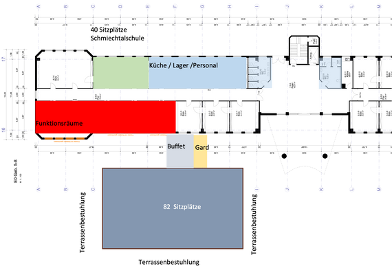 Raumprogramm Restaurant BED