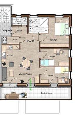 Tolle 4-Zimmer-Wohnung im DG