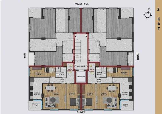 Apartments with Indoor and Outdoor Parking in Antalya